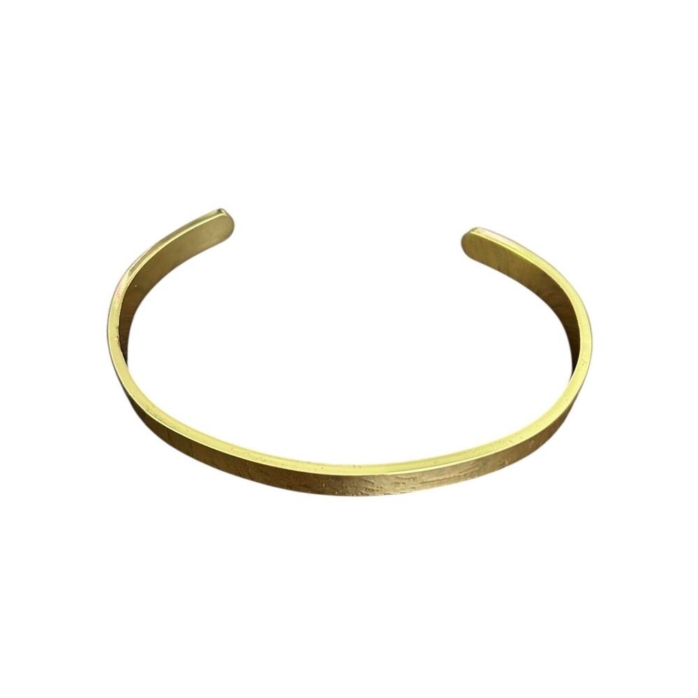 Gold Plated Cuff Bangle Bracelets Set for Women Non-Tarnish Stack Jewelry 4 pc - Picture 4 of 6
